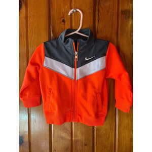 Nike Neon‎ Orange/White/Dark Gray Jacket size 12 Month